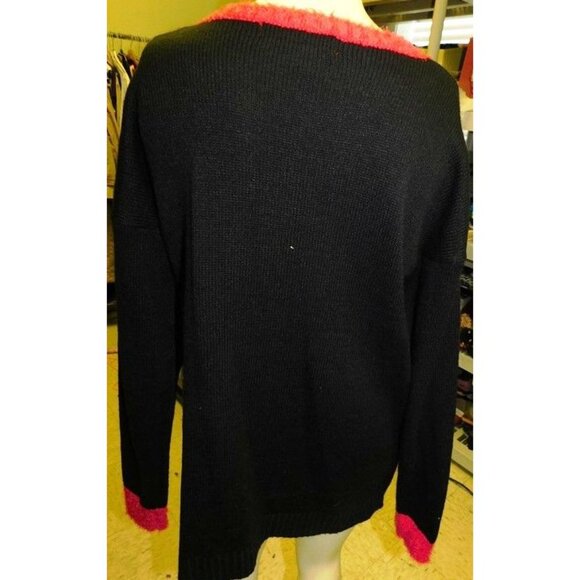 7/1124 Ugly Sweater 33 Degrees Large ~ Unicorn and Santa - Picture 2 of 2